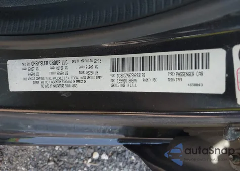 2014 Dodge Avenger Se z USA, uszkodzony, nr VIN 1C3CDZAB7EN203178